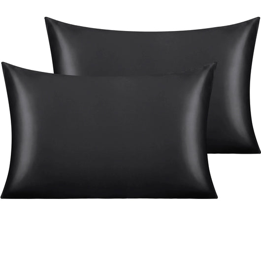 Satin Standard Pillowcases - 2 Pack