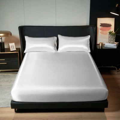 Polyester Satin Bedding Sheet And Pillowcases