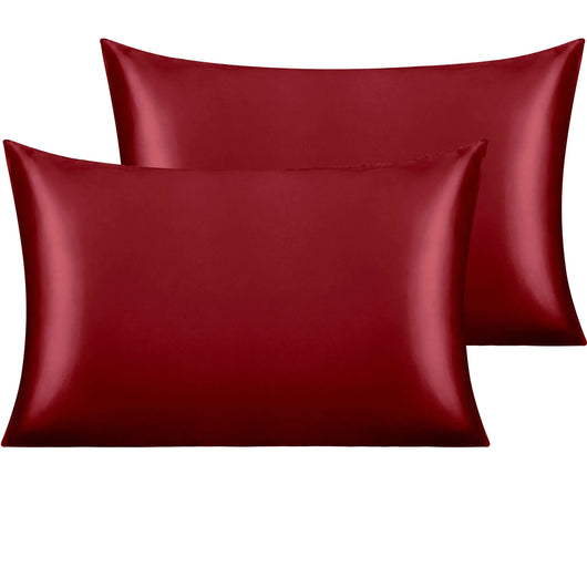 Satin Standard Pillowcases - 2 Pack