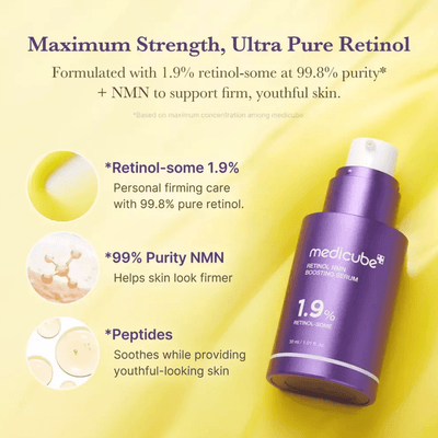 Medicube Retinol NWM Boosting Serum Deeply Increases Natural Collagen Production - Aureon LabsMedicube Retinol NWM Boosting Serum Deeply Increases Natural Collagen Production