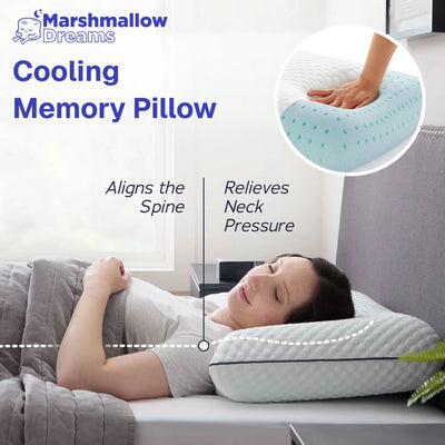 Marshmallow Cooling Memory Pillow