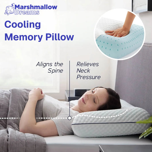 Marshmallow Cooling Memory Pillow