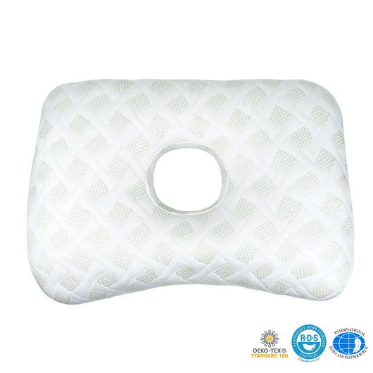 Ear Piercing Donut Pillow – Pain Relief for Side Sleepers