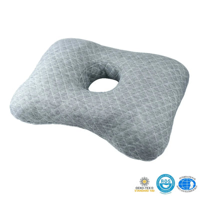 Ear Piercing Donut Pillow – Pain Relief for Side Sleepers