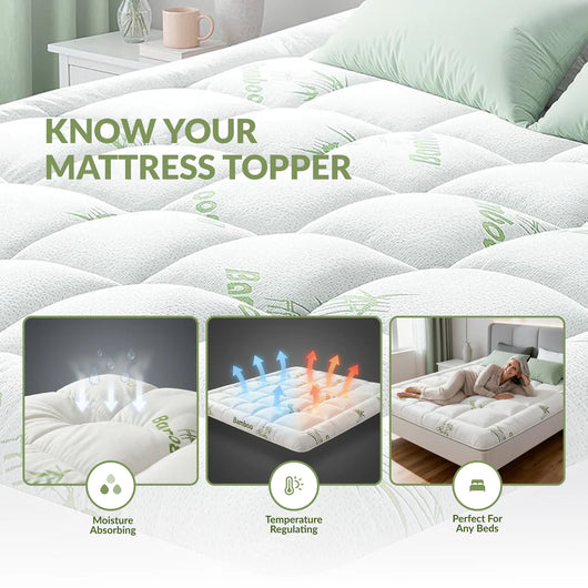 Cooling Bamboo Mattress Topper for Pressure Relief | OrthoBed