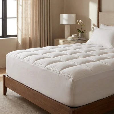 Premium Quilted 1000GSM Luxury Extra Thick Mattress Topper - Breathable & Fluffy Soft