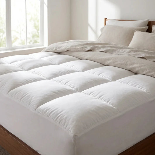 Premium Quilted 1000GSM Luxury Extra Thick Mattress Topper - Breathable & Fluffy Soft