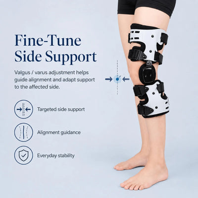 OrthoAlign Pro ROM Knee Brace - Adjustable Stabilizing Support