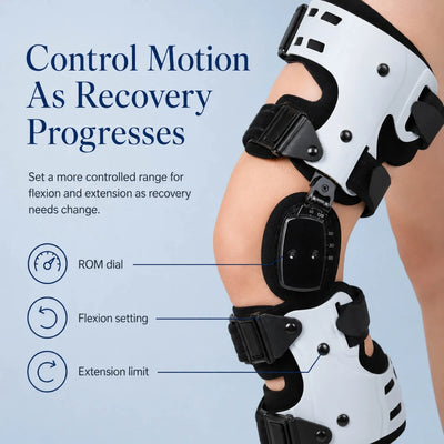 OrthoAlign Pro ROM Knee Brace - Adjustable Stabilizing Support