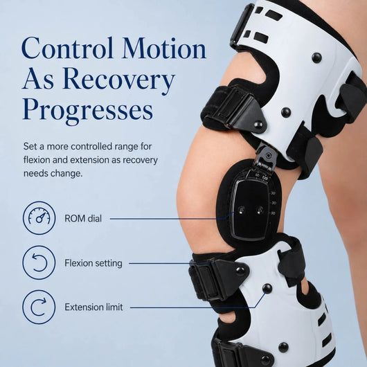 OrthoAlign Pro ROM Knee Brace - Adjustable Stabilizing Support
