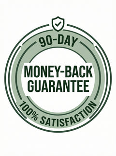 100% Satisfaction — 90-Day Money-Back Guarantee