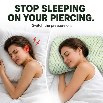 Ear Piercing Donut Pillow – Pain Relief for Side Sleepers