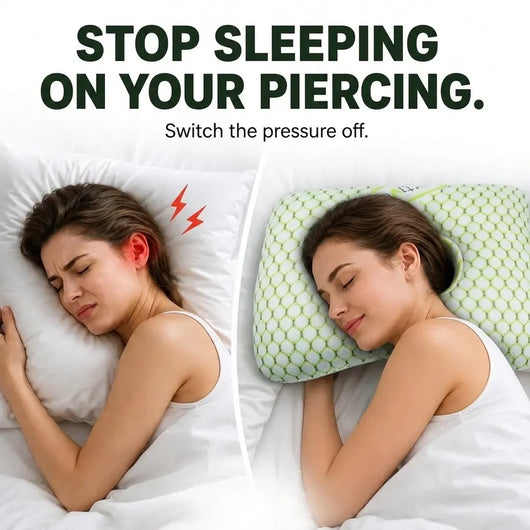 Ear Piercing Donut Pillow – Pain Relief for Side Sleepers