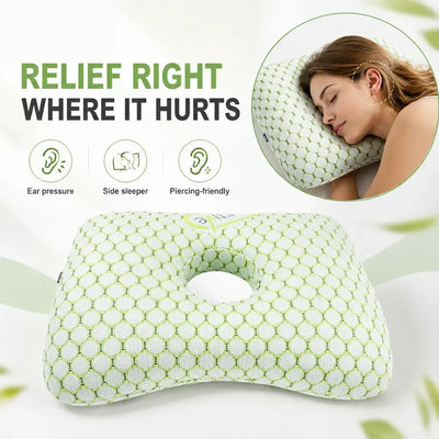 Ear Piercing Donut Pillow – Pain Relief for Side Sleepers
