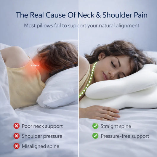 CloudRest Ergonomic Pillow - For Side & Back Sleepers