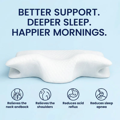 Orthopedic Memory Foam Pillow - For Back & Side Sleepers