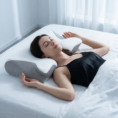 Orthopedic Memory Foam Pillow - For Back & Side Sleepers
