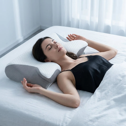 Orthopedic Memory Foam Pillow - For Back & Side Sleepers