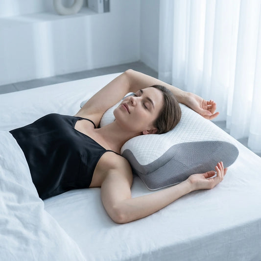 Orthopedic Memory Foam Pillow - For Back & Side Sleepers