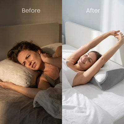 Orthopedic Memory Foam Pillow - For Back & Side Sleepers