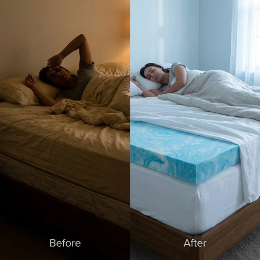 2.5-lb. Gel Swirl Memory Foam Topper